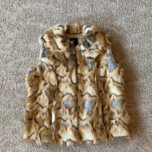 Rachel Zoe Faux Fur Vest Large